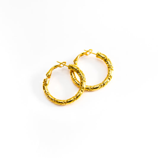 Orecchini a Cerchio Torchon