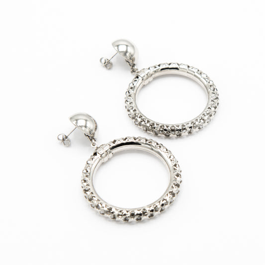 Orecchini Cerchio Traforato Medio