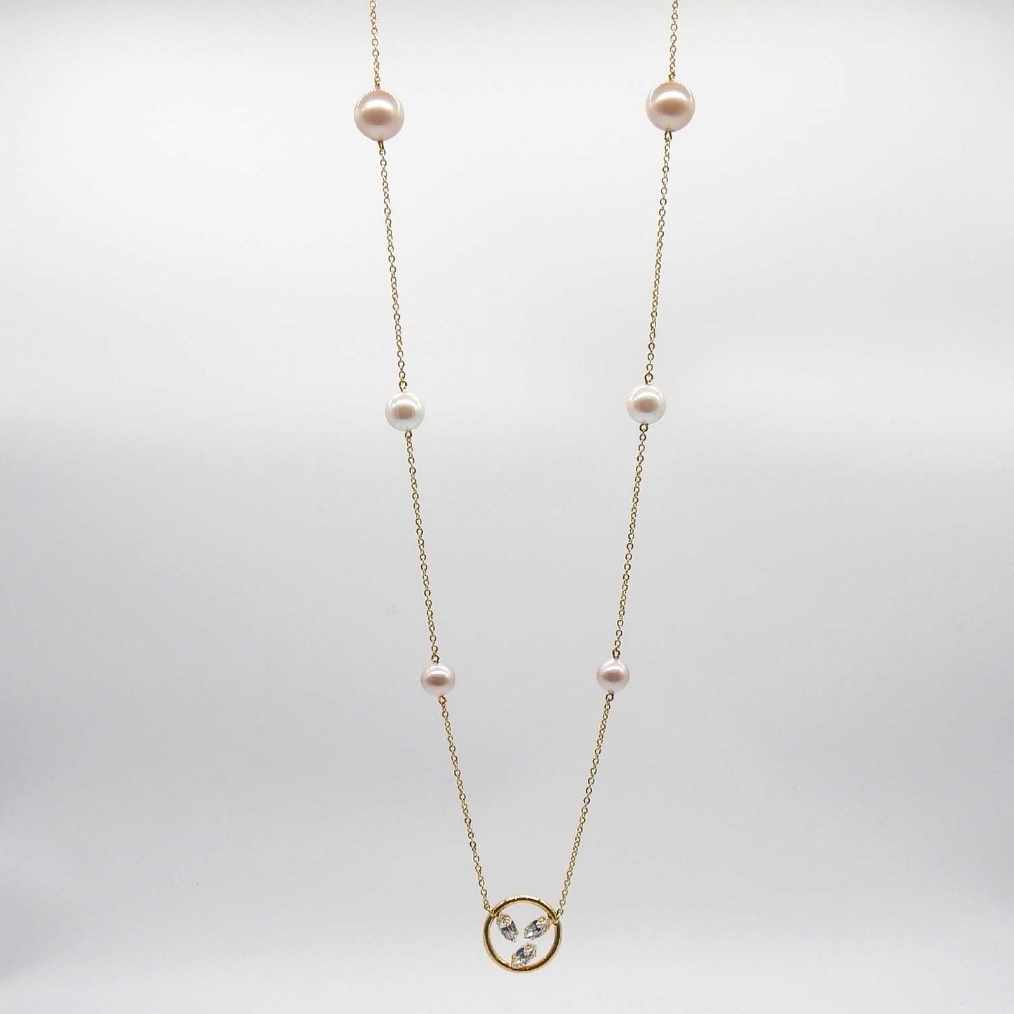 Collana Perle Rosate Icon Trilogy