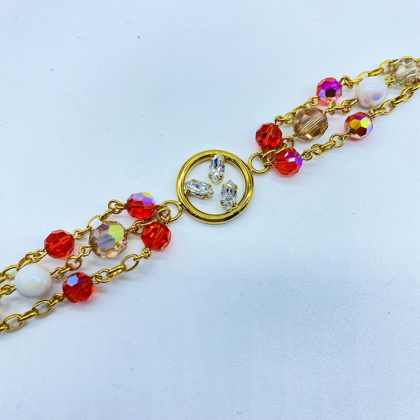 Bracciali con perline in cristallo “Foglia Trilogy”