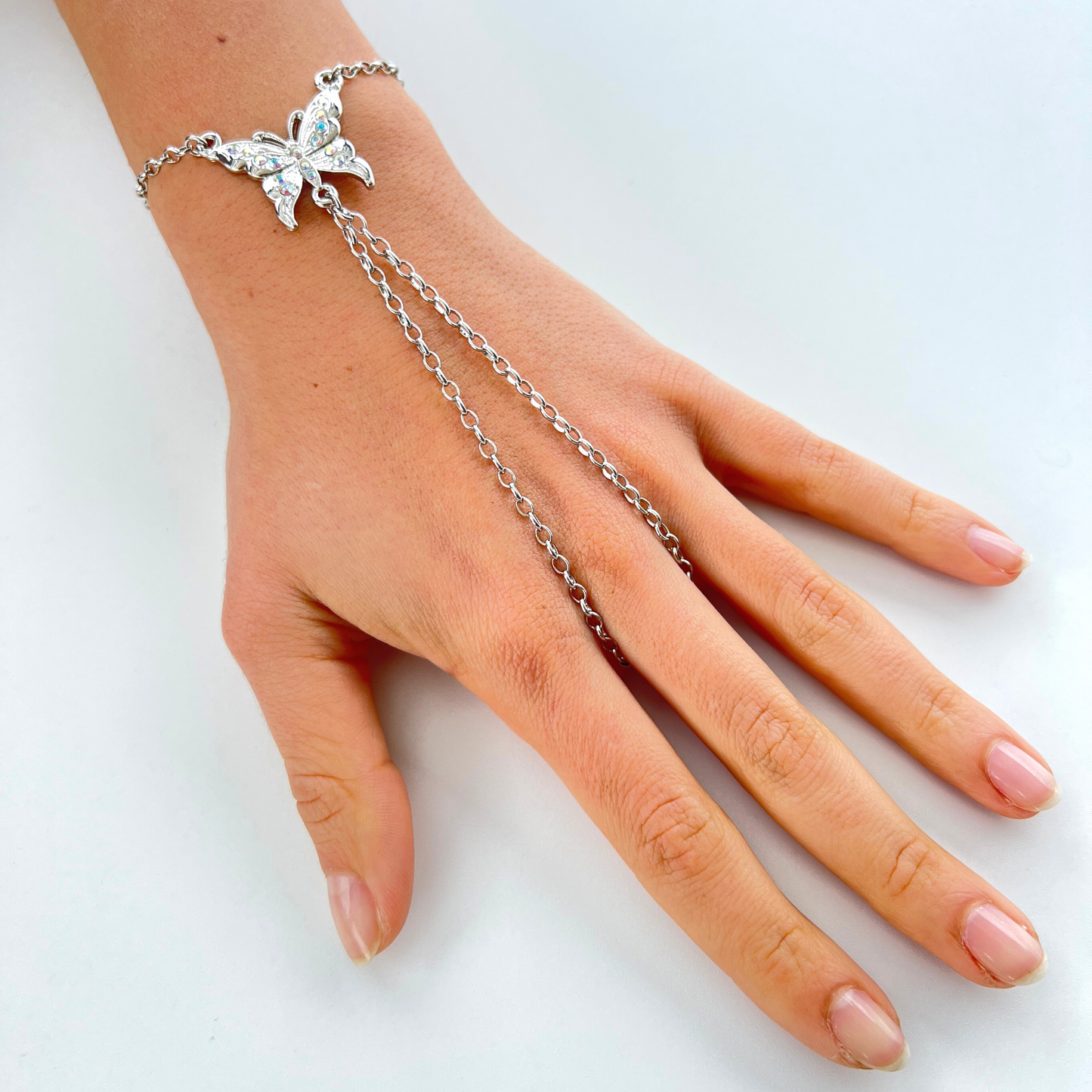 Bracciale baciamano con farfalla