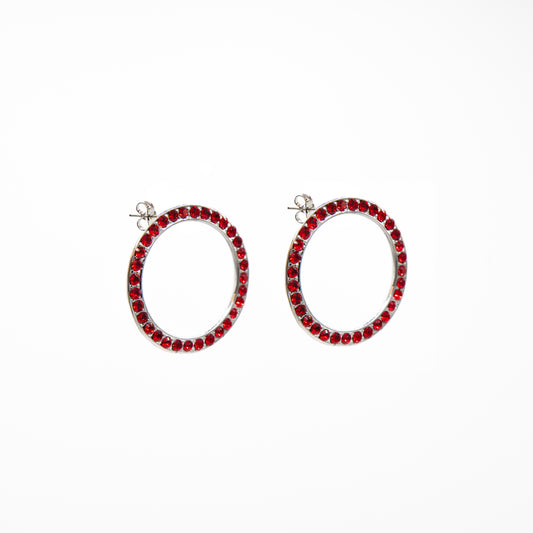 Orecchini Cerchio Cristal Palladio