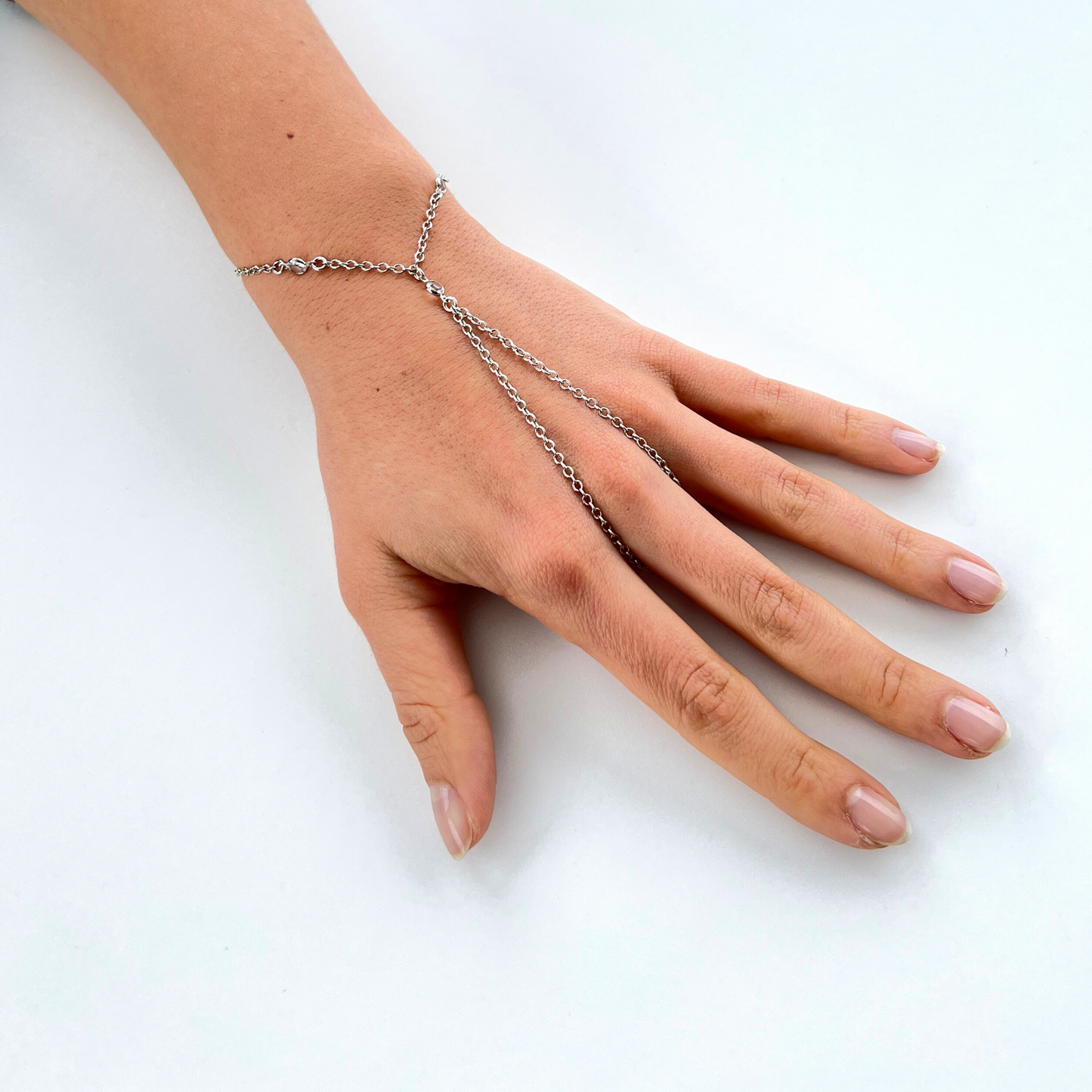Bracciale baciamano classico con brillantini