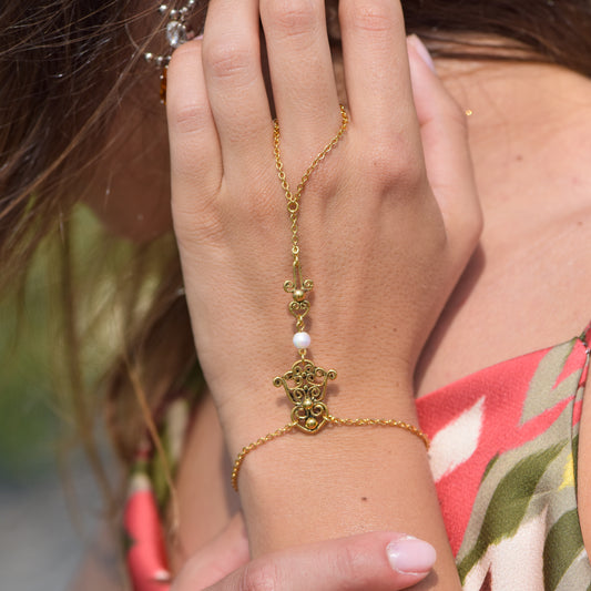 Bracciale baciamano con mano di Fatima