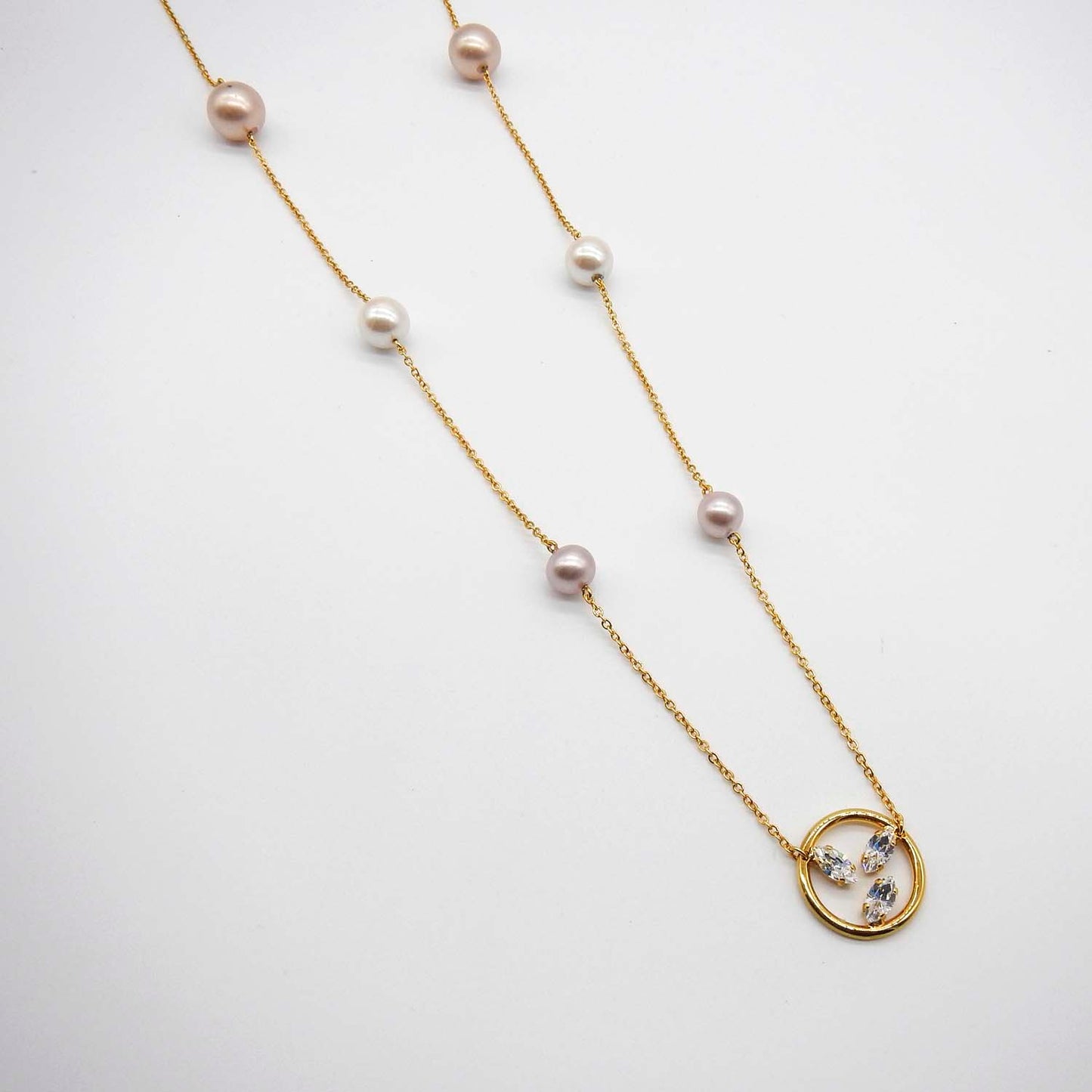 Collana Perle Rosate Icon Trilogy