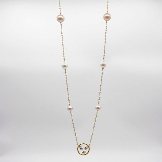 Collana Perle Rosate Icon Trilogy