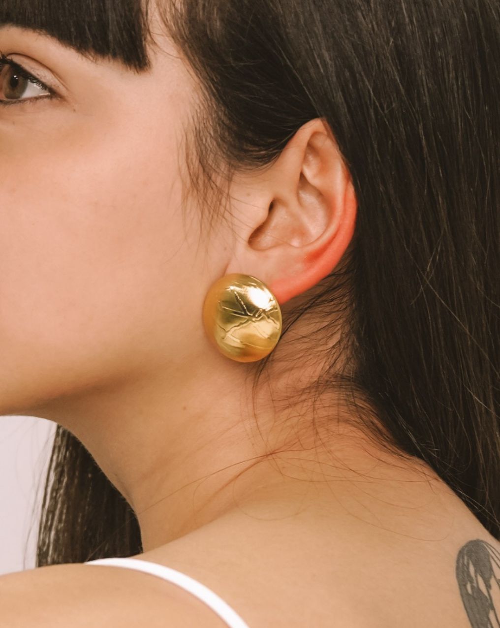 Orecchini a Bottone Radice