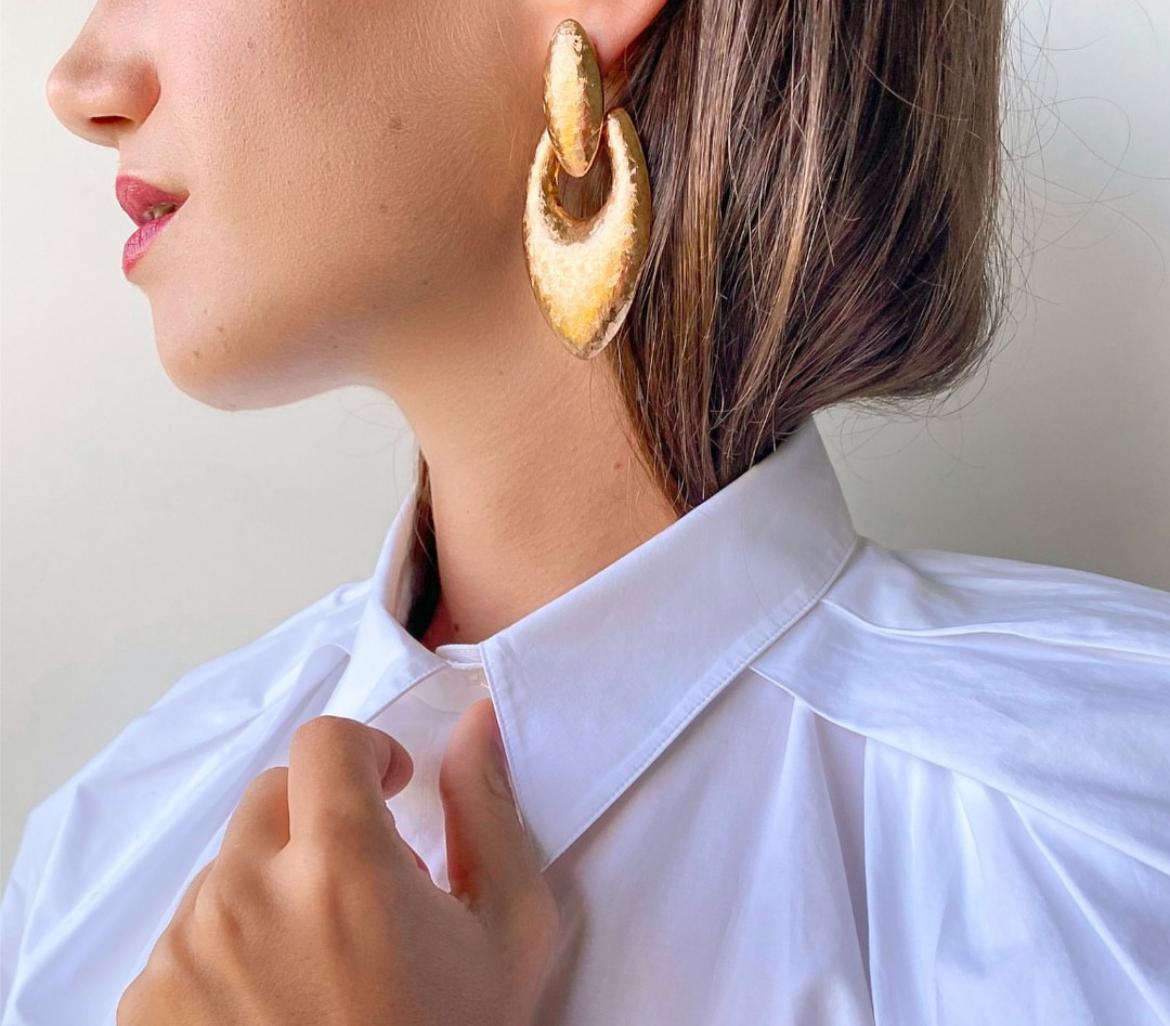 Orecchini a Goccia Satinata